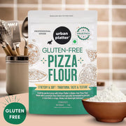 Urban Platter Gluten-Free Pizza Flour, 1kg [Professional Grade | Made with Rice, Millets & Tapioca | Soft, Stretchy Dough for Crispy & Chewy Crust]