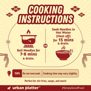 Urban Platter Rice Noodles, 400g (Naturally Gluten Free, Made with Rice Flour, No Additives, Ideal for Pan Asian Cooking)