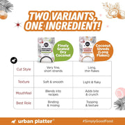 Urban Platter Dried Coconut Shreds 500g (Unsweetened Coarsely Grated, Ideal for Baking, Garnishing & Indian Sweets)