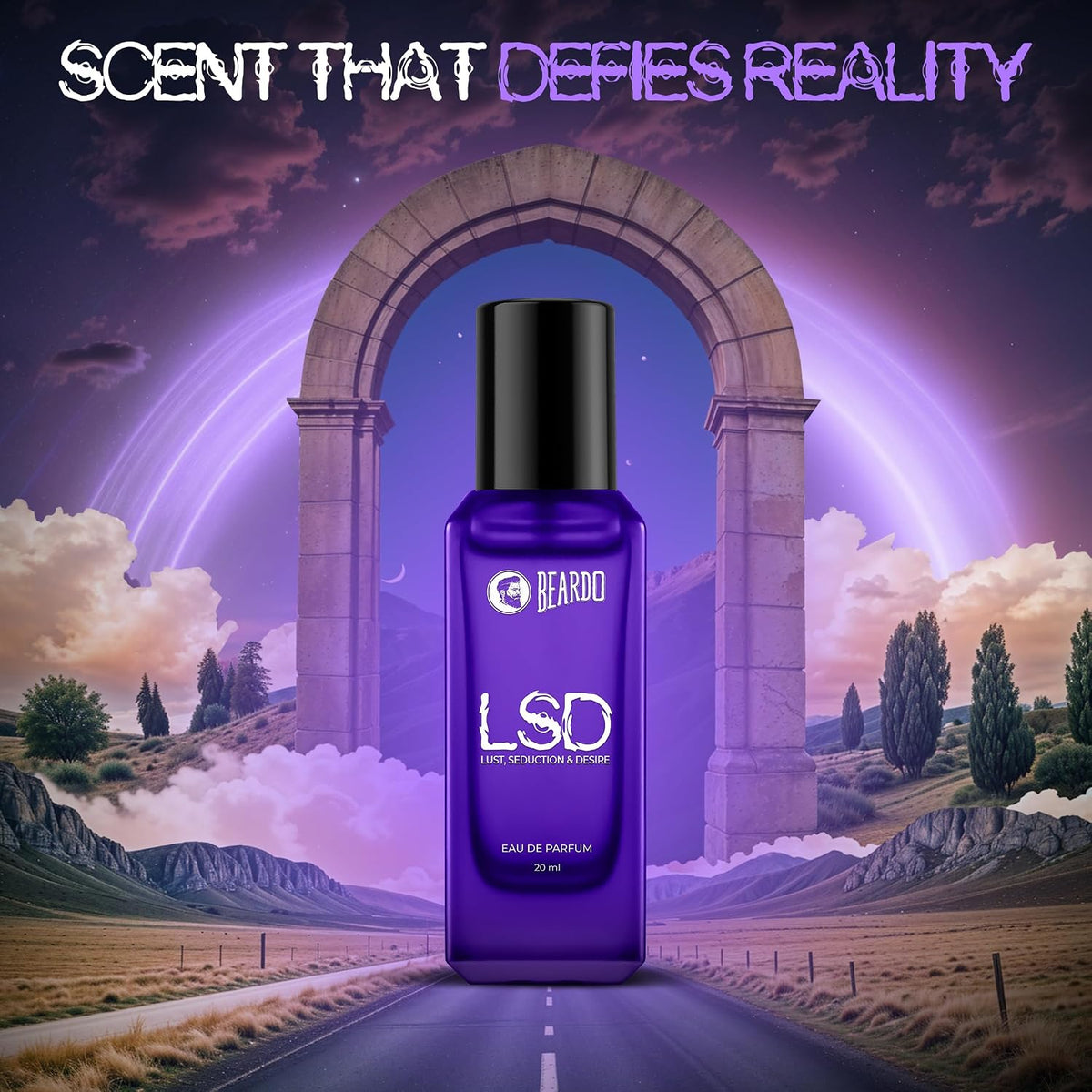 BEARDO Perfume For Men - LSD, 20Ml | Amber Spicy Scent | Concentrated Sprays - Long Lasting Fragrance | Eau De Parfum Gift For Men | Strong EDP For Men | Gift For Husband | Gift For Boyfriend