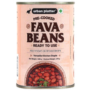 Urban Platter Canned Fava Beans, 400g (Ready to use, Cooked Fava Beans, Broad Beans, Middle Eastern Staple, Foul Medammas)