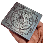 Aalayam Selveer Karungali Shri Yantra 3x3 Inch, Karungali Wood Yantra, 1 No