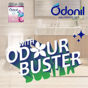 Odonil Bathroom Air Freshener Blocks 400g (100g*4) | Mixed Fragrances: Jamine, Lavender, Orchid, Rose| Long Lasting Fragrance