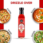 Urban Platter Chilli Oil, 240ml (Condiment, Hot and Spicy, Peppers and Spices Infused Oil, Add to pastas, Pizzas, Salads, soups)
