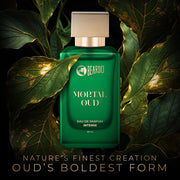 Beardo Mortal Oud Perfume for men 80ml | Oriental, Earthy scent with Honey, Citrus, Patchouli & Sandalwood notes | Long Lasting Premium Mens Perfume | All Season Eau de parfum for Men | Gift for Husband | Gift for Boyfriend | Gift for Men