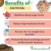 IndianJadiBooti Kulthi Dal (Horse Gram) | 100g Pack of 2 | Premium Unpolished & Stone-Free | Ayurvedic Superfood for Wellness | Gahat/Kollu/Hurali/Vulavalu