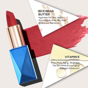 INSIGHT Professional Ultra Smooth Lipstick - Adventure | Weightless Formula | Intense Color Payoff | Non-Sticky, Moisturizing | Enriched with Rice Bran Butter & Vitamin E - 3.8g (Pack of 2)