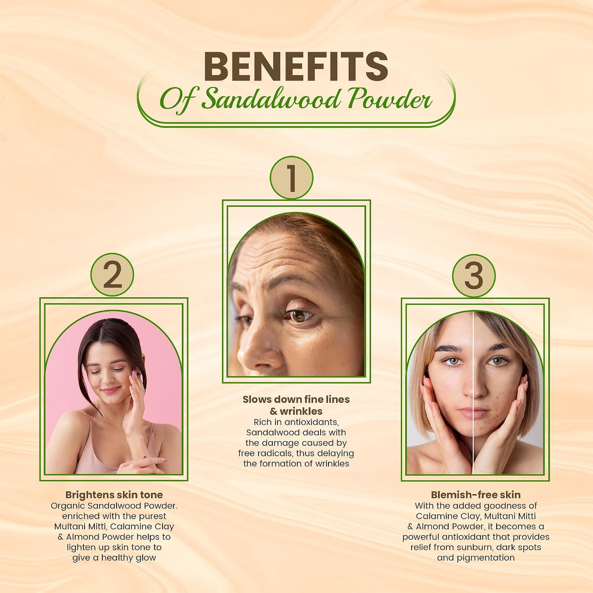 The Old Natural Sandalwood Powder & Multani Mitti Combo (200g Each), 100% Pure & Natural Chandan + Fuller’s Earth, Face Pack for Glowing Skin, Oil Control, Acne Care, Deep Cleansing, Skin & Hair Care