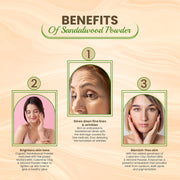 The Old Natural Sandalwood Powder & Multani Mitti Combo (200g Each), 100% Pure & Natural Chandan + Fuller’s Earth, Face Pack for Glowing Skin, Oil Control, Acne Care, Deep Cleansing, Skin & Hair Care