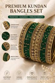 NMII Get your traditions Valentine Gift for Girls & Women Silk Thread Bangle Set With Zircon For Womne & Girls