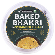 urban platter Baked Coriander Chilli Bhakri, 200gm (Wheat Free, Traditional Gujarati Snack)