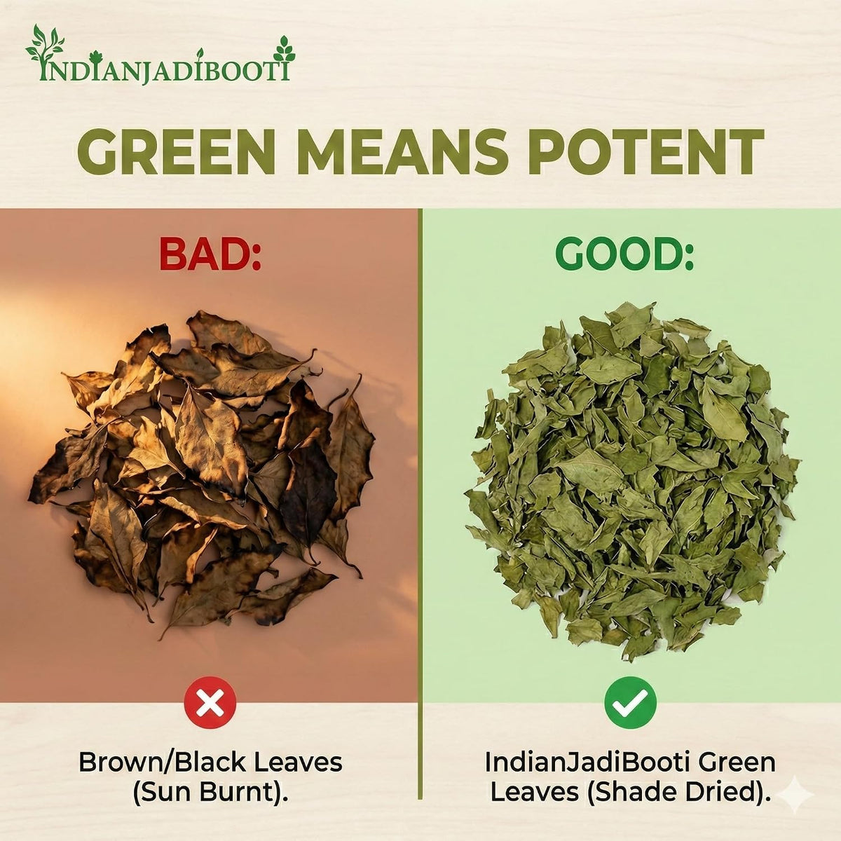 IndianJadiBooti Harsingar Leaves, 100 Grams