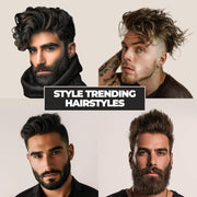 Beardo Hair Clay Wax with Roller Hair Brush for Men | Hair Clay for men | Styling Wax | Volumizing | Strong Hold | Restylable |Matte Finish | Easy to Wash Off | Set of 2