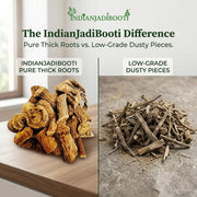 IndianJadiBooti Kaunch Root (250g Pack Of 3) | Mucuna Pruriens Root | Kaunch Ki Jad | Raw Ayurvedic Herb for Strength, Vitality & Nourishing Support | Velvet Bean Jad | Dried & Cleaned