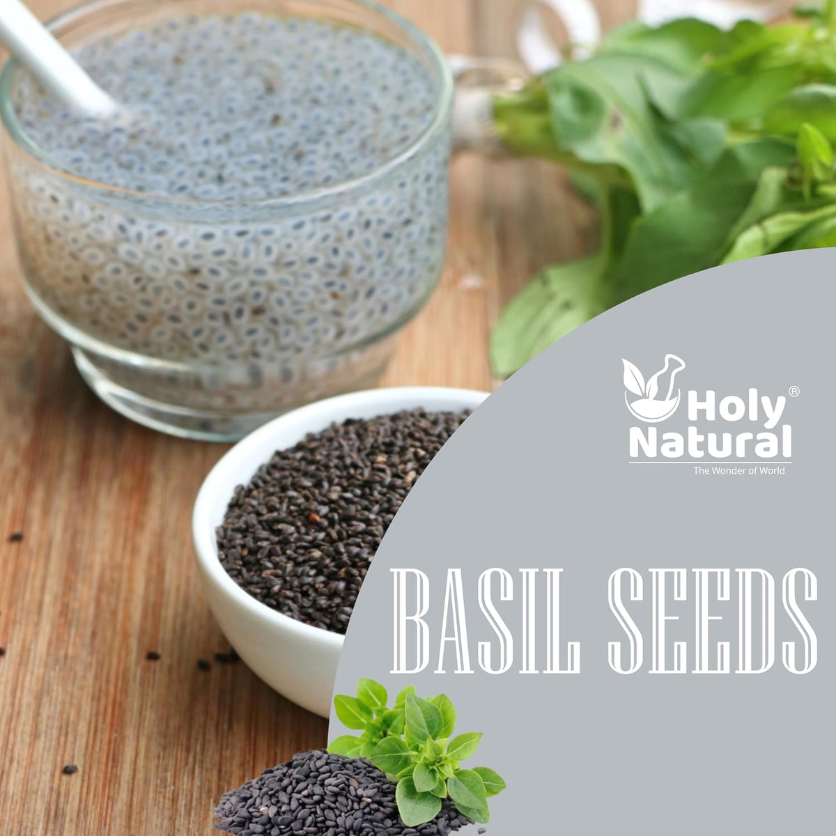 Holy Natural Basil Seeds - 100 GM | Sabja Seeds | Takmariya Seeds