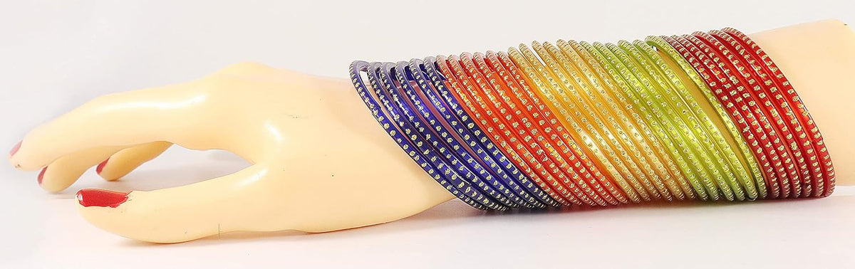 NMII Glass with Plain and Simple Design Glossy Finished Fancy Bangle Set For Women and Girls | Glass Bangles | Stylish Women's Bangles