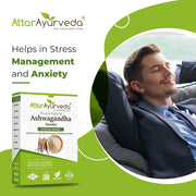 Attar Ayurveda Ashwagandha powder (100g) | Withania Somnifera | Helps fight anxiety and Stress and Improving vigor and vitality