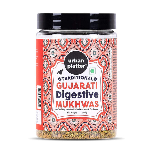 urban platter Traditional Gujarati Digestive Mukhwas, 200 Grams(Mouth Freshener Digestive After-Meal Snack Rich In Fibre)