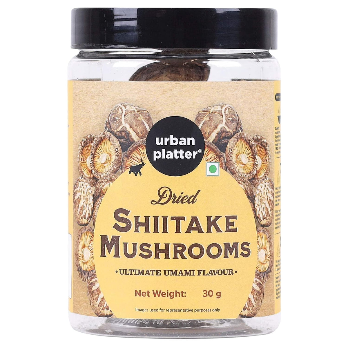 Urban Platter Dried Shiitake Mushrooms, 30 g (Umami | Asian Cuisine)