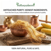 IndianJadiBooti Pure Corn Silk (Zea Mays) | Botanical for Urinary Harmony, Fluid Balance & Cooling Support | Bhuttey Ke Baal - Maize Hair (100 Grams)