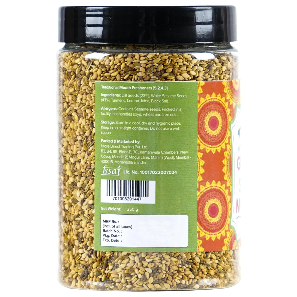 Urban Platter Traditional Gujarati SUVA-til Mukhwas, 250g (Mouth Freshener | Digestive | After-Meal Snack | Rich in Fibre)
