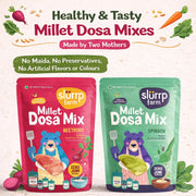 Slurrp Farm Millet Dosa Instant Mix, Supergrains Spinach And Beetroot, Natural And Healthy Food, 150g (Pack Of 2)