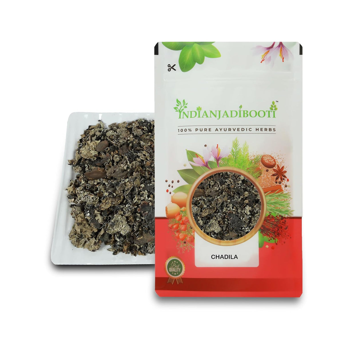 IndianJadiBooti Chadila (Stone Flower/Kalpasi) | Helps Improve Digestive and Respiratory health | 100 Grams | (Pack Of 2)