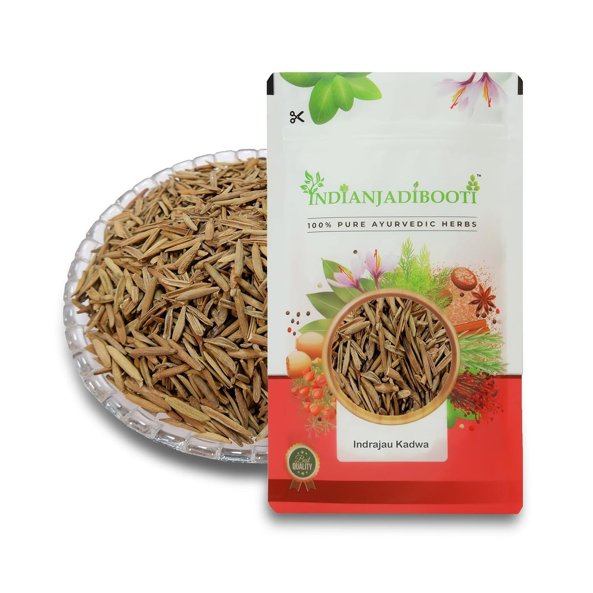 IndianJadiBooti Indrajau Kadwa,Holarrhena Pubescens | Bitter Inderjau Seeds for Healthy Sugar Levels & Digestion | Natural Kutaj Beej for Detox & Madhumeha | Raw & Pure - 100g