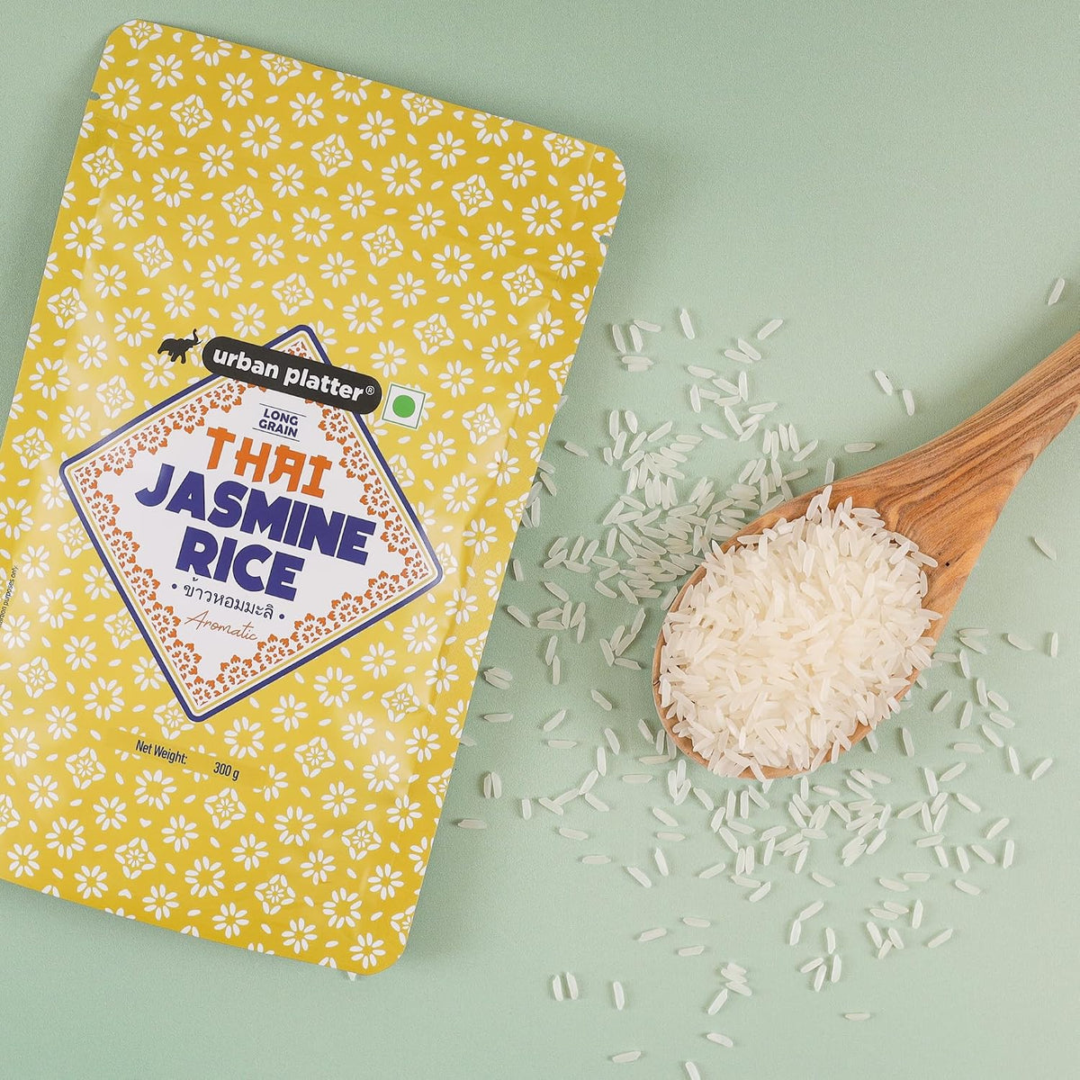 Urban Platter Thai Jasmine Rice, 300g (Aromatic Long-Grain Rice | Soft & Fluffy Texture | Asian Pantry Staple)