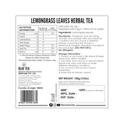 BLUE TEA - Lemongrass Tea - 100g -100 Cups | BOOST METABOLISM | Detox Tea - Flower Based - Herbal Tea - Caffeine Free - Zero Sugar | Pet Jar Packaging