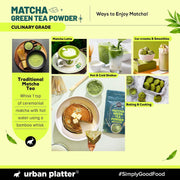 Urban Platter Japanese Culinary-grade Matcha Green Tea Powder, 20g (Sourced from Shizuoka, Japan | Stone-Ground | Antioxidant-rich)
