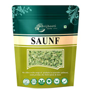 BrijBooti Fennel Seeds - Saunf Moti 200 Gr | Natural Saunf No Artificial Colours and Preservatives | FSSAI, GMP, ISO Certified