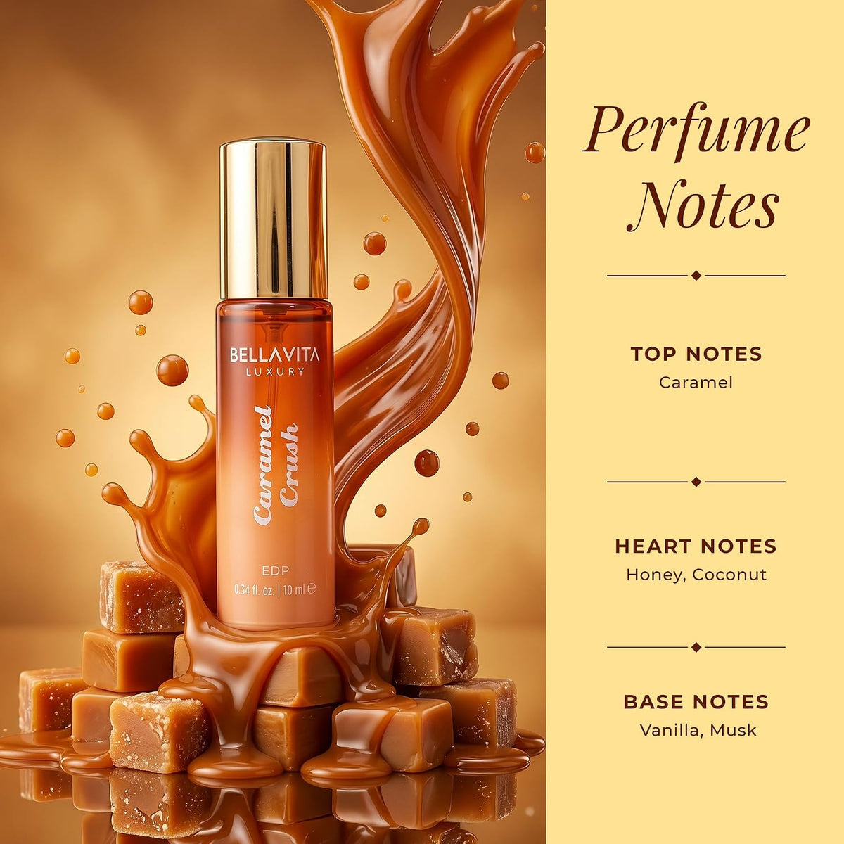 BELLAVITA Gourmand Trend Series | Sweet & Dessert Pocket Fragrances (5 x 10 ml) Eau de Parfum - 50 ml (For Men & Women)