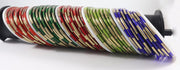 NMII Glass with Golden Polished and Glossy Bangle Set For Women/Girls