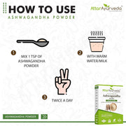 Attar Ayurveda Ashwagandha powder (100g) | Withania Somnifera | Helps fight anxiety and Stress and Improving vigor and vitality
