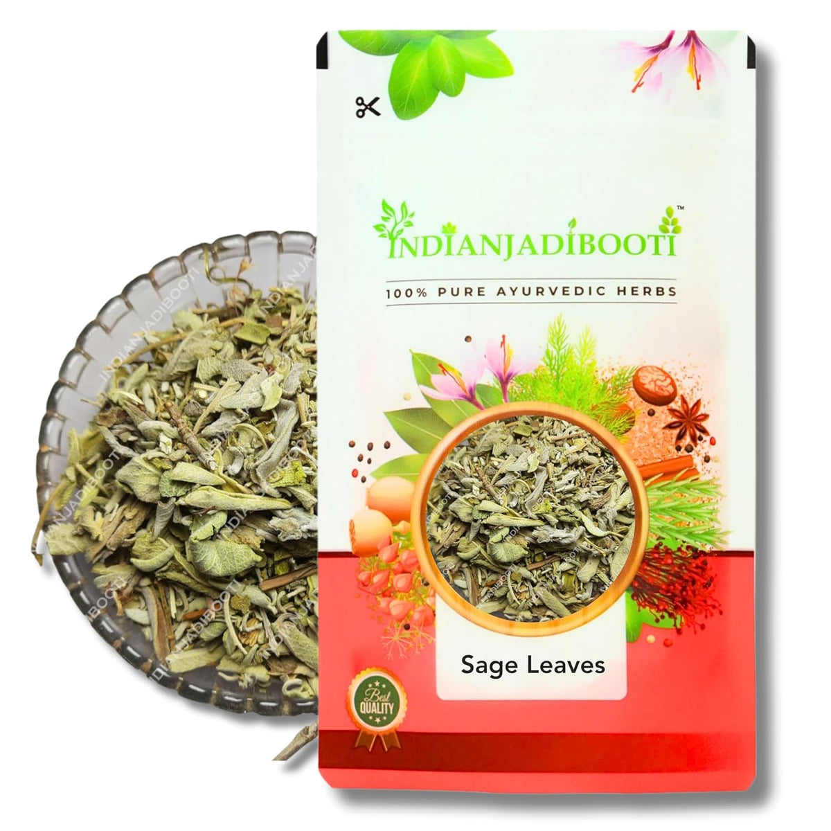 IndianJadiBooti Sage (Leaves) (100 Grams)