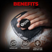 Beardo Power Scrub Loofah & Silicone Body Scrubber for Men | Deep Exfoliation, Dead Skin Removal & Full Body Cleansing | Bath Brush for Men with Soft, Durable Bristles - Set of 2