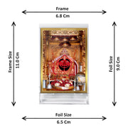 DIVINITI 24K Gold Plated Religious Car Dashboard Frame | Premium God Idol Frame for Car, Home Mandir & Office Table | Spiritual Gift, Decorative Showpiece | Salasar Balaji