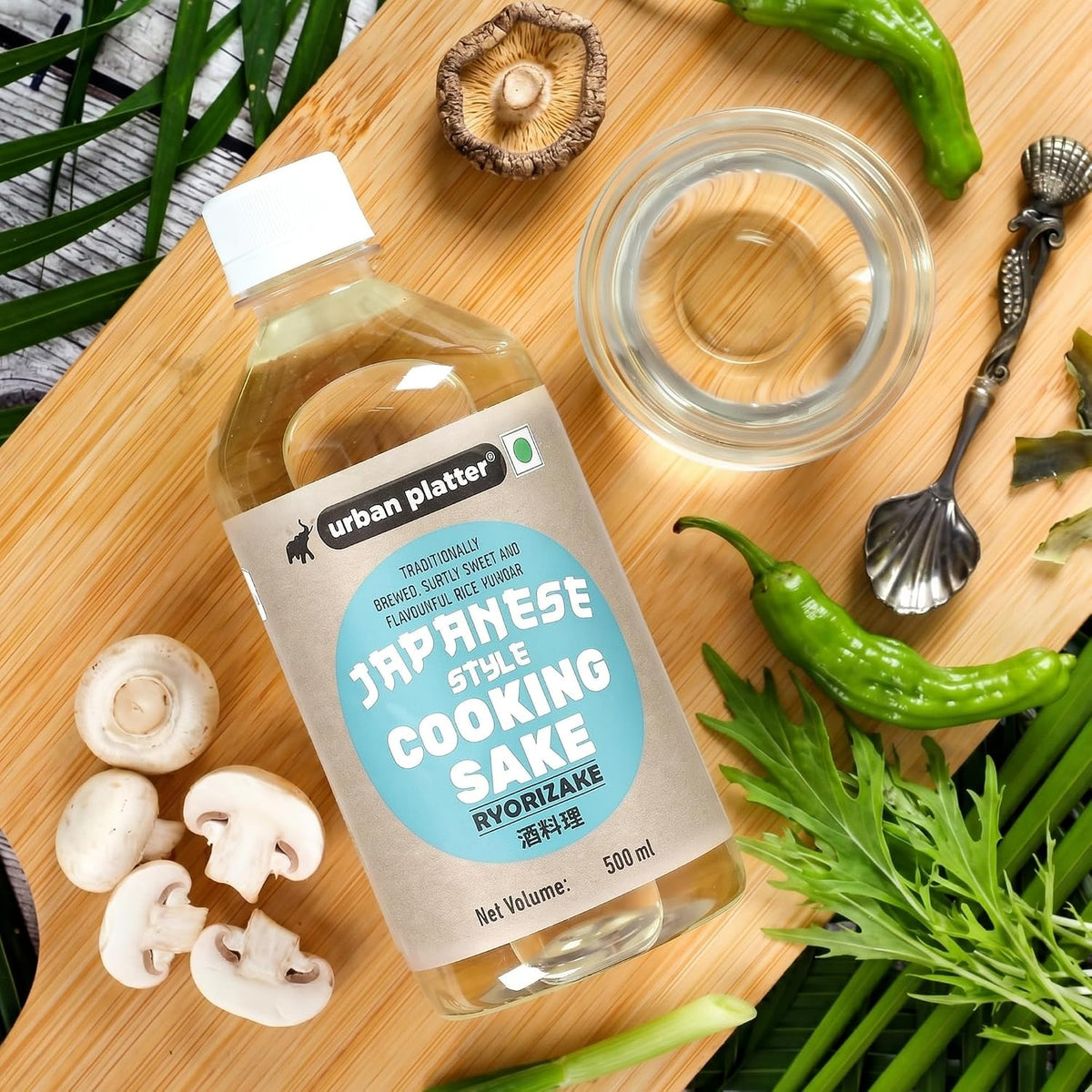 Urban Platter Traditionally Brewed Ryorizake/Japanense Cooking Sake, 500ml (Subtly Sweet and Flavourful Rice Seasoning)