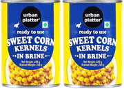 Urban Platter Sweet Corn, 400 g (Drained 240 g), Pack of 2