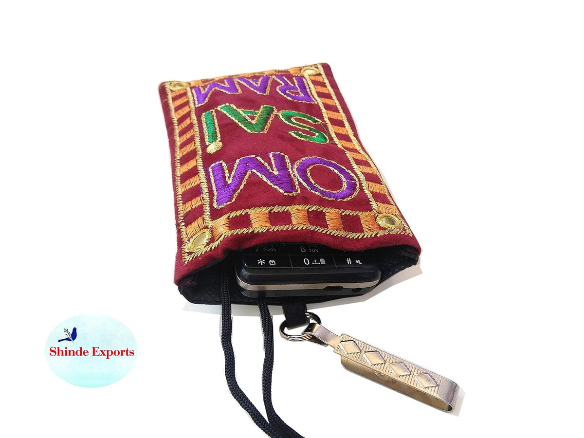 SHINDE EXPORTS latest stylish OM SAIRAM mobile/cell phone purse for ladies/girls and women