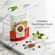 IndianJadiBooti Edible Harshringar Seeds (Nyctanthes arbor-tristis) | 100 Grams Pack