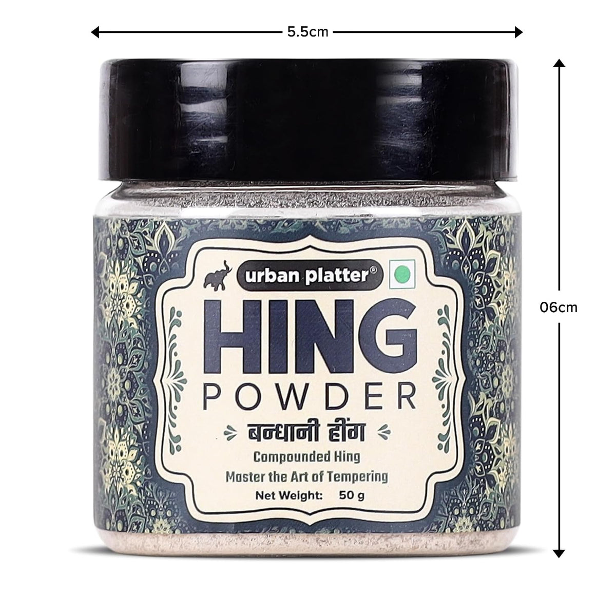 Urban Platter Everyday Hing Powder, 50g (Compounded Asafoetida Powder | Tempering Essential | Natural Digestive Aid | Perfect for Daily Indian Cooking)