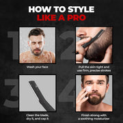 Beardo Beard Styling Tool for Men | Pack of 3 | Beard Styling Razor for Men | Reusable Razor | Sharp, Safe & Precise Shaping Tool | Body Grooming | Beard Shaper | Multi Grooming
