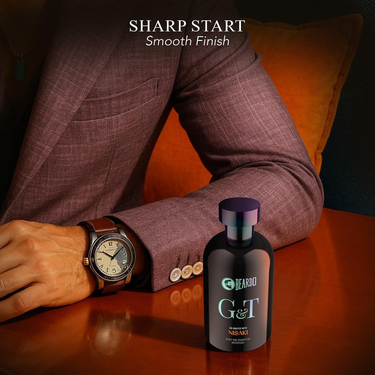 Beardo G&T Premium Perfume For Men 100ml | Eau De Parfum, Citrusy, Spicy, Woody Premium Scent | Perfume For Men Long Lasting Smell | Premium Gift For Man | Perfume For Man