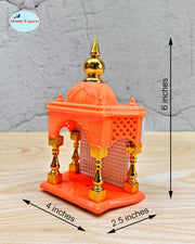 SHINDE EXPORTS Ganesha and Adiyogi Temple for car Dashboard Stand 6 inches (Empty Temple)