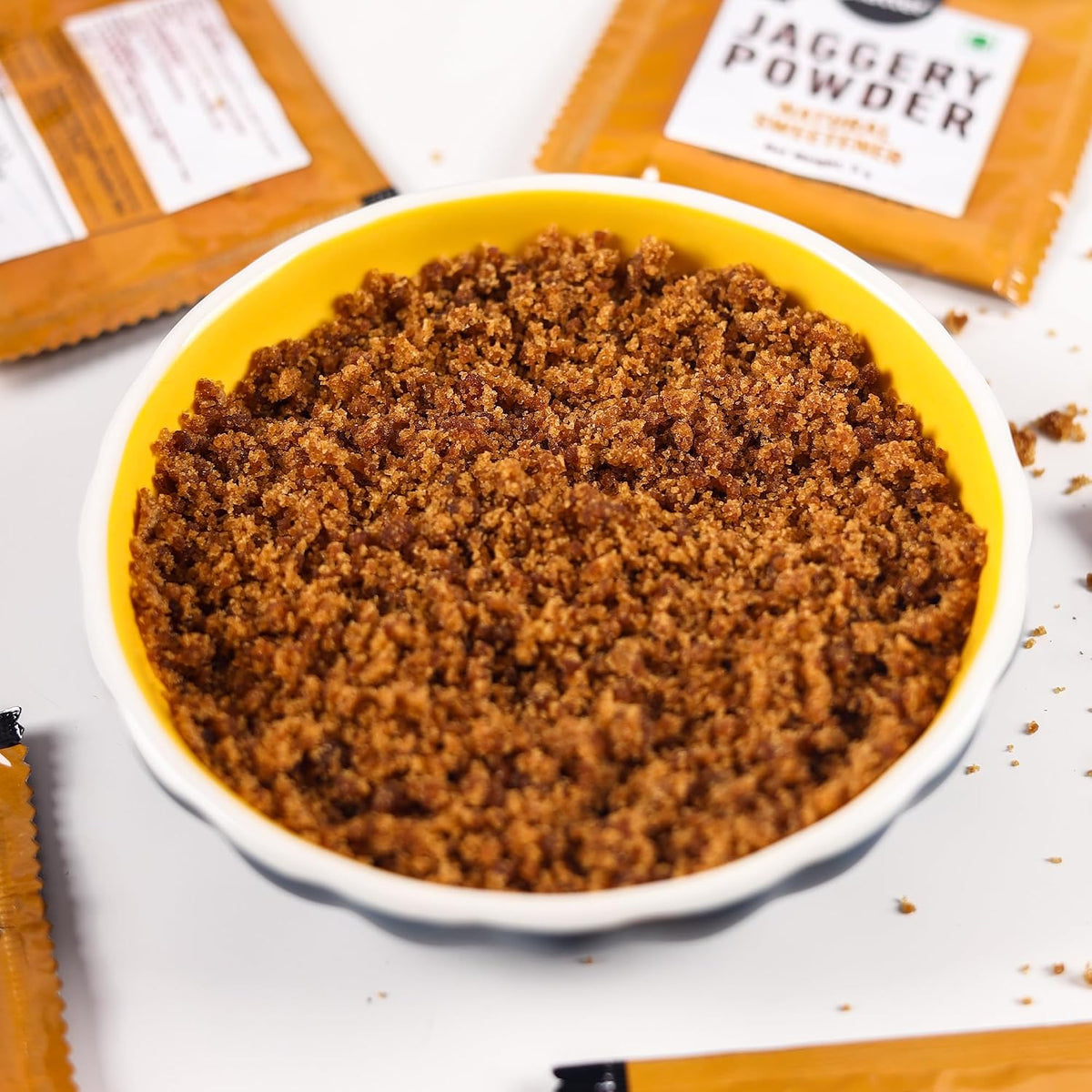 Urban Platter Jaggery Powder Sachets, 1Kg / 35.2oz [200 Sachets, 5 Grams Each]