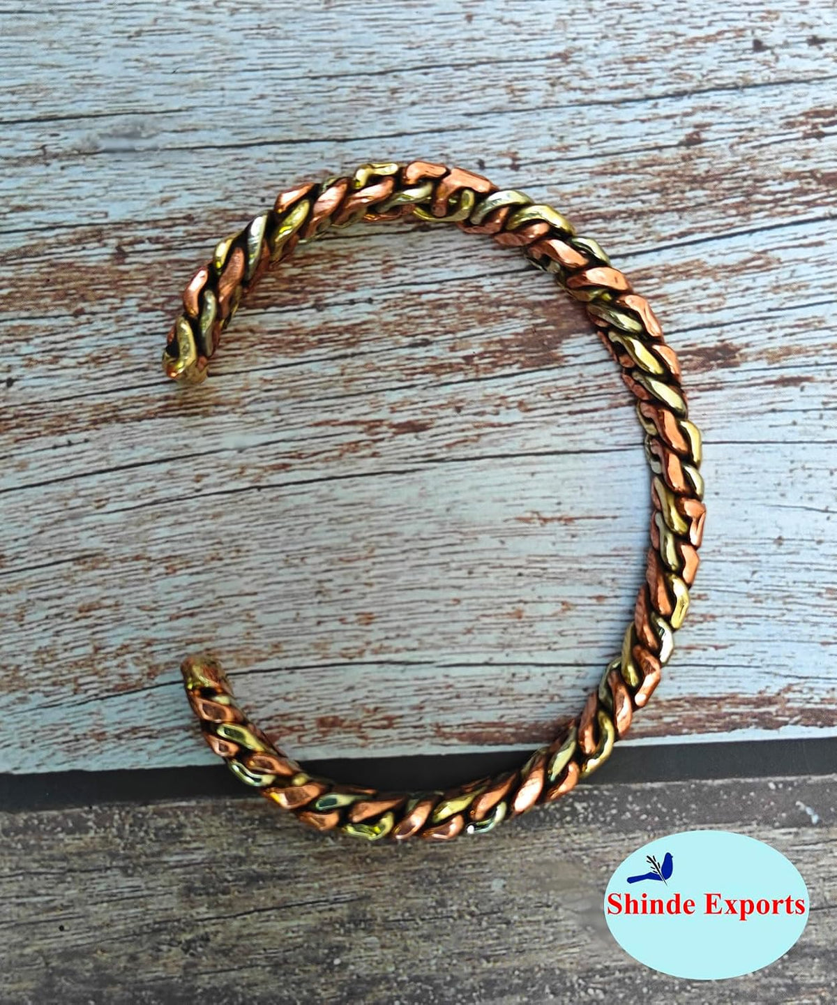 SHINDE EXPORTS pure original copper tamba kada bracelet for men and women boys