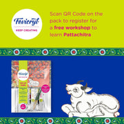 Fevicryl DIY Self Painting Art of India Kit - Pattachitra Art & Pidilite Acrylic Colour, White Acrylic Paint, 500 ml