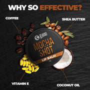 BEARDO Mocha Shot Lip Balm | Non Tinted Lip Balm For Men | For Soft Kissable Lips | Lip Care For Dry, Chapped & Cracked Lips | 7G, Brown